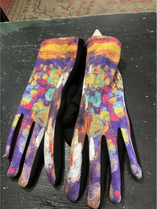 Accessories - Colorful Artistic Pattern Touchscreen Gloves